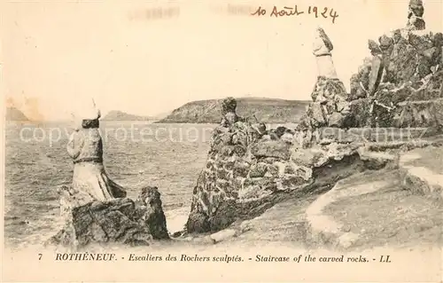 AK / Ansichtskarte Rotheneuf Rochers sculpt Rotheneuf