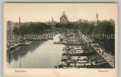 AK / Ansichtskarte Rotterdam Haringvliet Witte Huis Hafen Boote Rotterdam