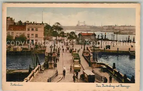 AK / Ansichtskarte Rotterdam Jan Kuitenbrug met Boompjes Rotterdam