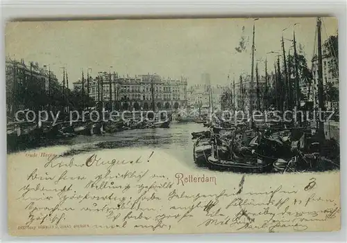 AK / Ansichtskarte Rotterdam Oude Haven Hafen Schiffe Rotterdam