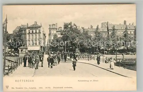 AK / Ansichtskarte Rotterdam Keizersbrug en Blaak Rotterdam