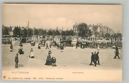 AK / Ansichtskarte Rotterdam Leeuwenbrug Rotterdam