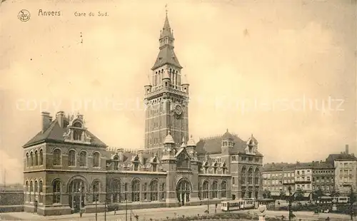 AK / Ansichtskarte Anvers_Antwerpen Gare du Sud Anvers Antwerpen