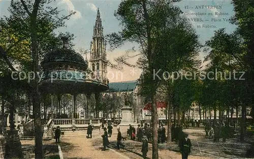 AK / Ansichtskarte Antwerpen_Anvers Groenplaats en Rubens Antwerpen Anvers