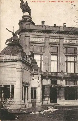 AK / Ansichtskarte Anvers_Antwerpen Entree de la Zoologie Anvers Antwerpen