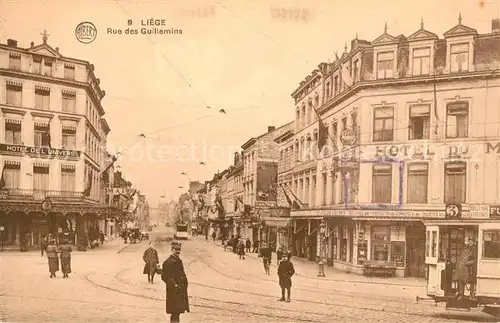 AK / Ansichtskarte Liege_Luettich Rue des Guillemins Liege Luettich