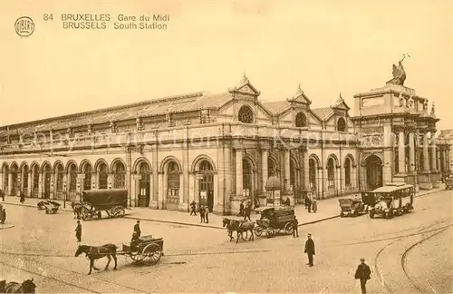 AK / Ansichtskarte Bruxelles_Bruessel Gare du Midi Bruxelles_Bruessel