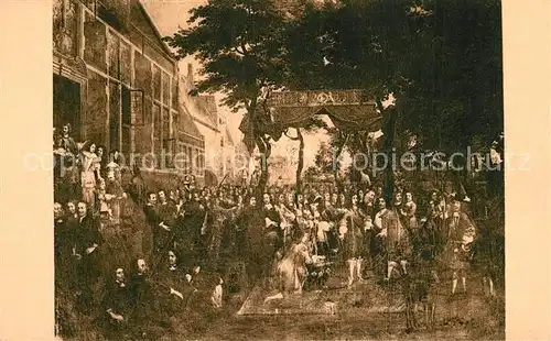 AK / Ansichtskarte Bruges_Flandre Hof van Gruuthuse Feest aangeboden door de Gilde der Brugsche boogschotters Bruges_Flandre