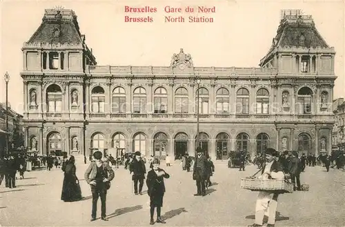 AK / Ansichtskarte Bruxelles_Bruessel Gare du Nord Bruxelles_Bruessel