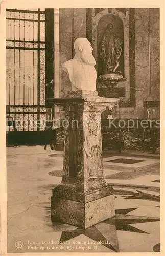 AK / Ansichtskarte Tervuren Museum van Belgisch Congo Ivoren borstbeeld van Koning Leopold II Tervuren