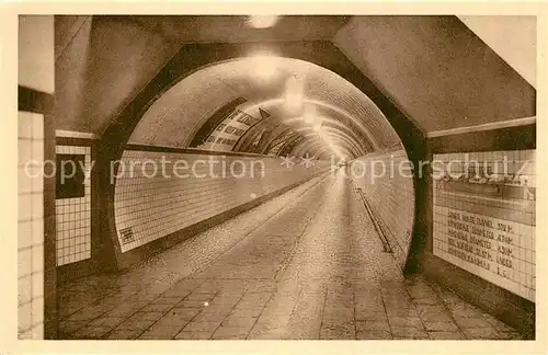 AK / Ansichtskarte Antwerpen_Anvers Tunnel voor voetgangers onder de Schelde Binnenzicht Antwerpen Anvers
