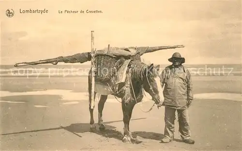 AK / Ansichtskarte Lombartzyde Le Pecheur de Crevettes Lombartzyde