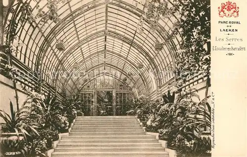 AK / Ansichtskarte Laeken Parc Royal Les Serres Escalier embarcadere Laeken