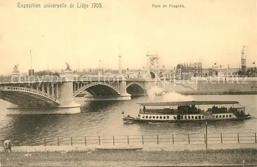 AK / Ansichtskarte Liege_Luettich Exposition universelle 1905 Pont de Fragnee Liege Luettich