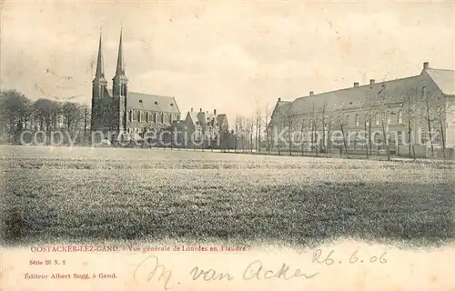 AK / Ansichtskarte Oostacker Vue generale de Lourdes en Flandre Oostacker