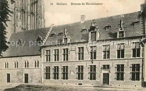 AK / Ansichtskarte Malines_Mechelen_Flandre Bureau de Bienfaisance Malines_Mechelen_Flandre