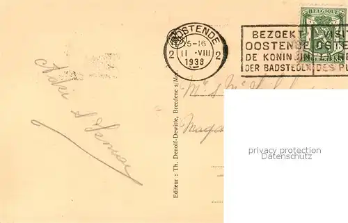 AK / Ansichtskarte Breedene_sur_Mer Marie Duyne Breedene_sur_Mer