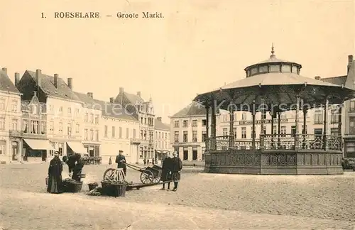 AK / Ansichtskarte Roeselare Groote Markt 