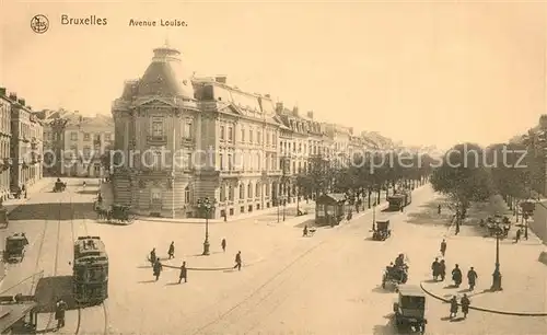 AK / Ansichtskarte Bruxelles_Bruessel Avenue Louise Bruxelles_Bruessel