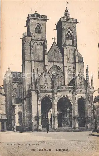 AK / Ansichtskarte Semur en Auxois Eglise Semur en Auxois
