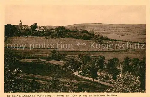 AK / Ansichtskarte Saint Seine l_Abbaye Route de Dijon Saint Martin du Mont Saint Seine l Abbaye