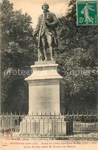 AK / Ansichtskarte Montbard Statue du celebre naturaliste Buffon Montbard