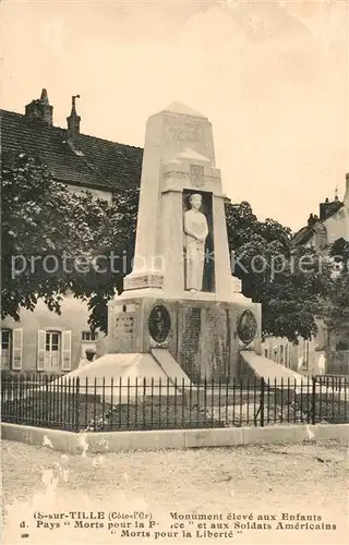 AK / Ansichtskarte Is sur Tille Monument eleve aux Enfants Pays Morts  Is sur Tille