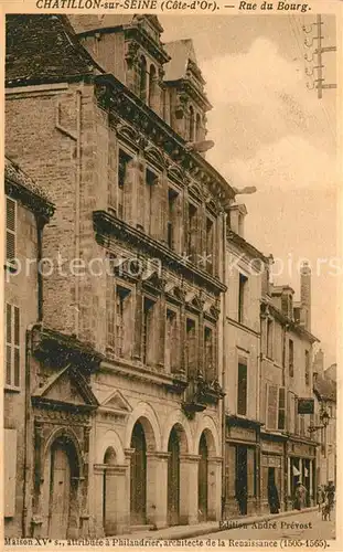 AK / Ansichtskarte Chatillon sur Seine Rue du Bourg Chatillon sur Seine