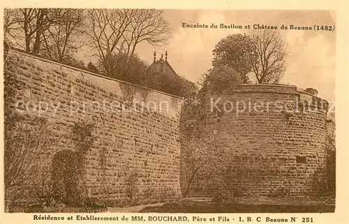 AK / Ansichtskarte Beaune_Cote_d_Or_Burgund Bastion Chateau Beaune_Cote_d_Or_Burgund