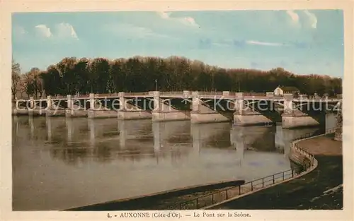 AK / Ansichtskarte Auxonne Le Pont sur la Saone Auxonne