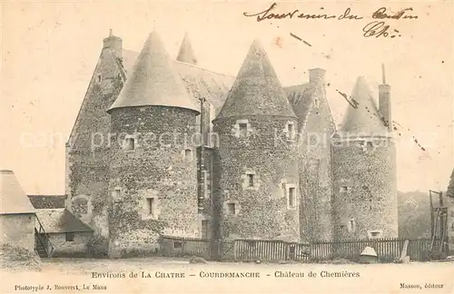 AK / Ansichtskarte La_Chatre Courdemanche Chateau de Chemi?res La_Chatre