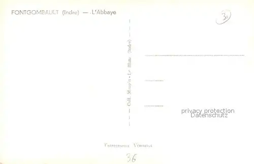 AK / Ansichtskarte Fontgombault L`Abbaye Fontgombault