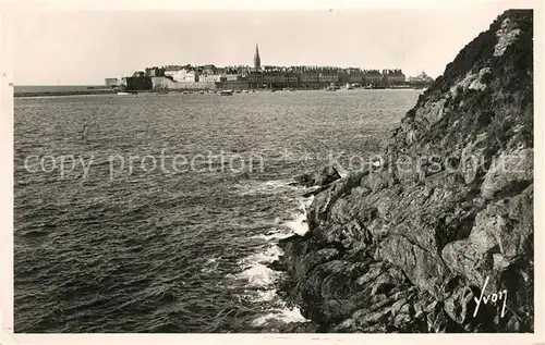 AK / Ansichtskarte Saint Malo_Ille et Vilaine_Bretagne Vue prise des rochers d`Aleth Saint Malo_Ille et Vilaine