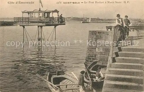 AK / Ansichtskarte Saint Malo_Ille et Vilaine_Bretagne Pont Roulant Saint Malo_Ille et Vilaine