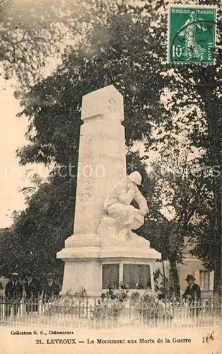 AK / Ansichtskarte Levroux Le Monument aux Morts de la Guerre Levroux