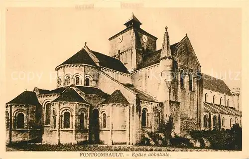 AK / Ansichtskarte Fontgombault Eglise  Fontgombault