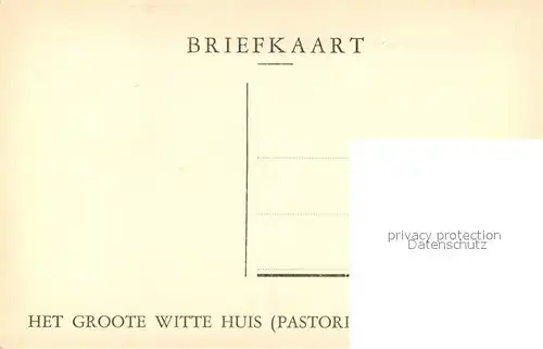 AK / Ansichtskarte Pastorie Groote Witte Huis Pastorie