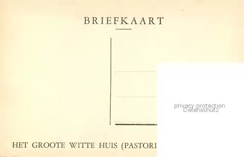 AK / Ansichtskarte Pastorie Groote Witte Huis Pastorie