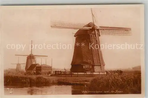 AK / Ansichtskarte Zaanstad Watermolens Wassermuehlen Windmuehle Zaanstad