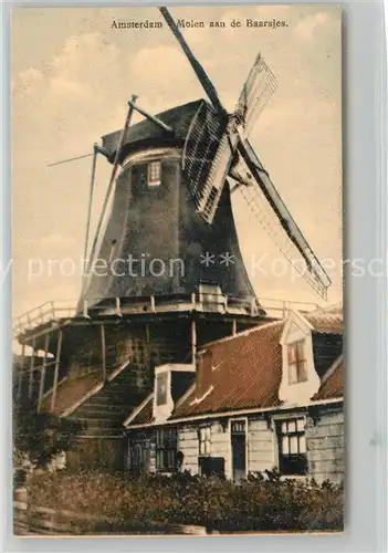 AK / Ansichtskarte Amsterdam_Niederlande Molen aan de Baarsjes Windmuehle Amsterdam_Niederlande