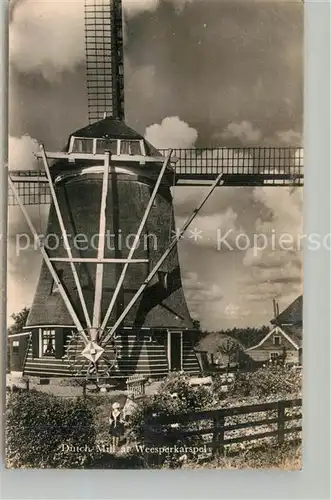 AK / Ansichtskarte Weesperkarspel Dutch Mill Windmuehle 