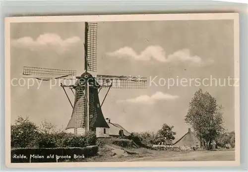 AK / Ansichtskarte Rolde Molen a d groote Brink Windmuehle Rolde