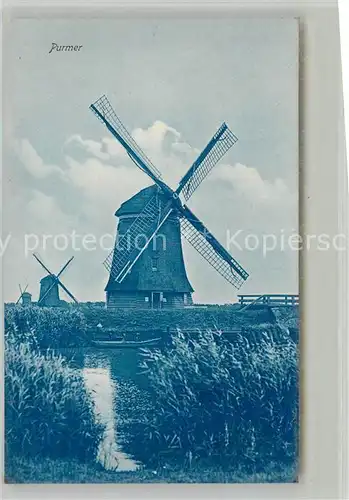 AK / Ansichtskarte Purmer Molen Windmuehle Kanal 