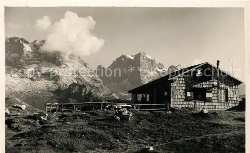 AK / Ansichtskarte Brenta Rifugio Spinae col Crozzon Brenta