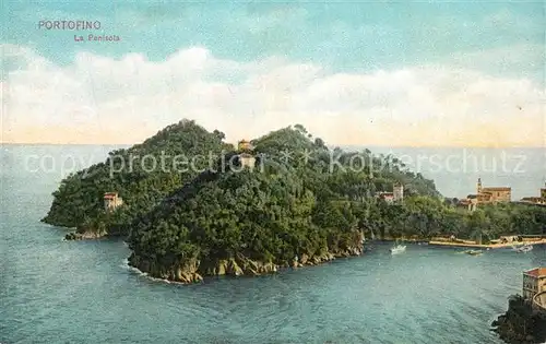 AK / Ansichtskarte Portofino_Liguria La Penisola Portofino Liguria