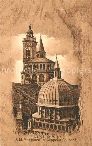 AK / Ansichtskarte Bergamo Alta Santa Maria Maggiore Cappella Colleoni Bergamo