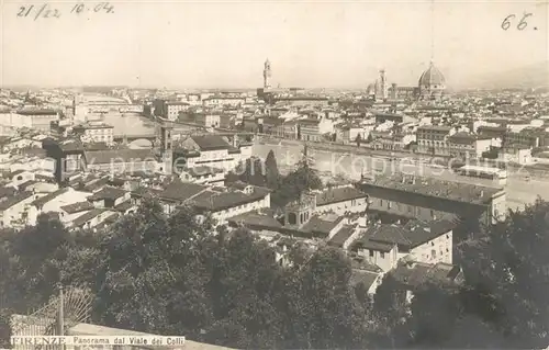 AK / Ansichtskarte Firenze_Toscana Panorama dal Viale dei Colli Firenze Toscana