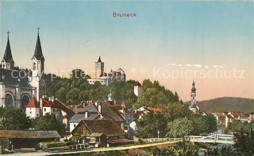 AK / Ansichtskarte Bruneck Kirche Schloss Panorama Bruneck