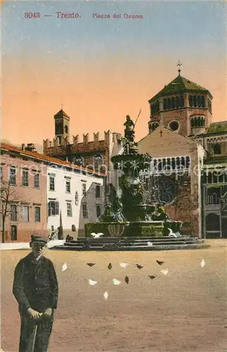 AK / Ansichtskarte Trento Piazza del Duomo Trento