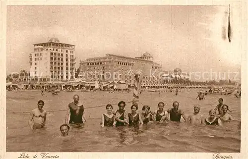 AK / Ansichtskarte Venezia_Lido Spiaggia Venezia Lido